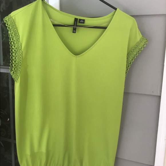 2 pc set Cream skirt Zac & Rachel med with green small top New direction - Picture 15 of 15